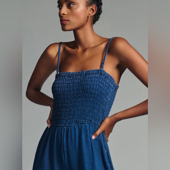 Pilcro for Anthropologie Smocked Romper - Picture 3 of 12